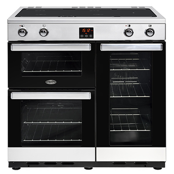 Belling Cookcentre 90Ei Range cooker Induction hob Black,Stainless steel