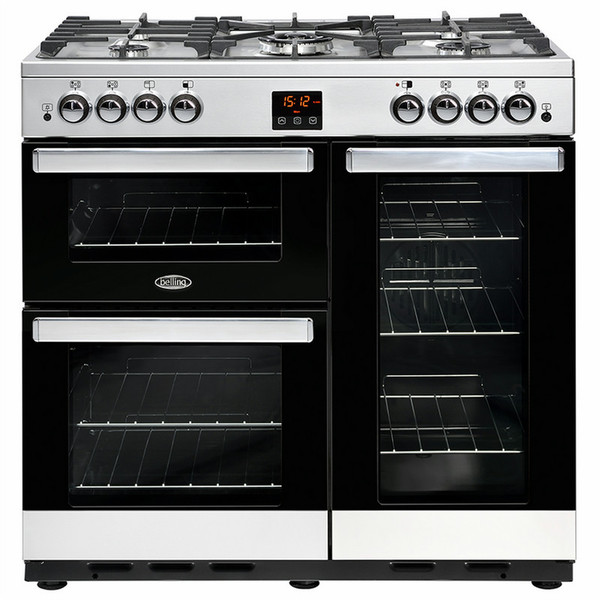 Belling Cookcentre 90G Отдельностоящий Gas hob A Нержавеющая сталь