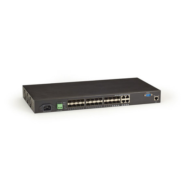Black Box LGB5124A-R2 Управляемый L2 Gigabit Ethernet (10/100/1000) Черный сетевой коммутатор