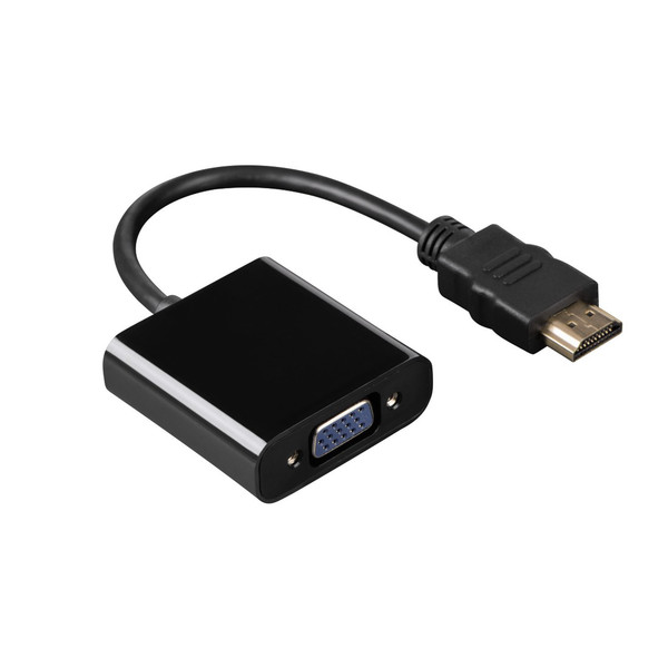 Hama 54569 VGA (D-Sub) + 3.5mm HDMI Schwarz Videokabel-Adapter