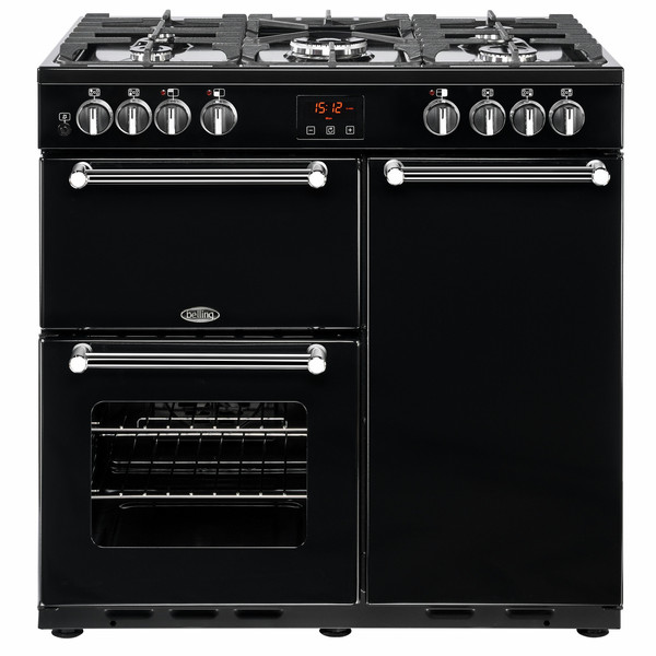 Belling Kensington 90DFT Range cooker Gas hob A Schwarz