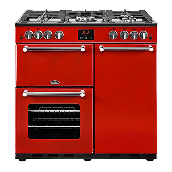 Belling Kensington 90GT Freestanding Gas hob A Red