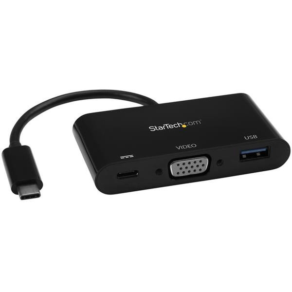 StarTech.com CDP2VGAUACP USB 3.0 (3.1 Gen 1) Type-C Черный док-станция для ноутбука