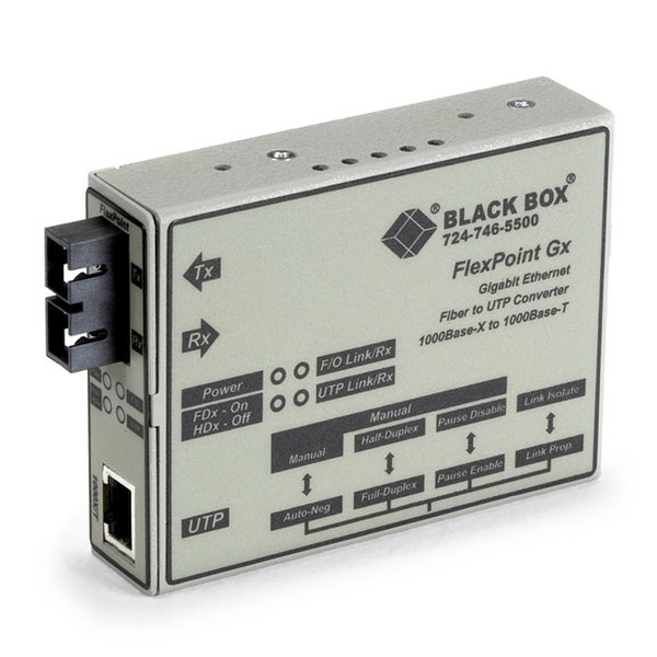 Black Box LMC1004A-R3 1000Мбит/с 1300нм Single-mode сетевой медиа конвертор