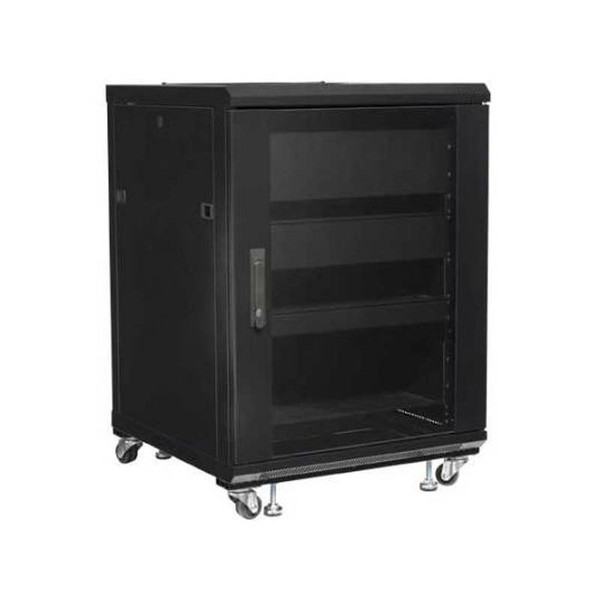 Techly Audio Video Rack Cabinet 19" 15U 600x600 Black I-CASE AV-2115BKTY