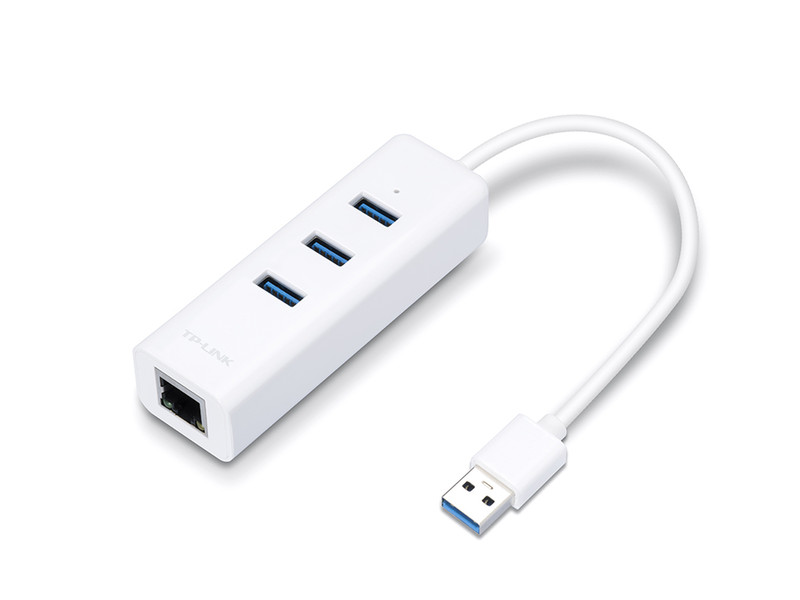 TP-LINK UE330 USB 3.0 (3.1 Gen 1) Type-A 1000Мбит/с Белый хаб-разветвитель