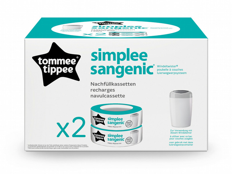 Tommee Tippee RS2 Refill cassette 2 diaper pail accessory