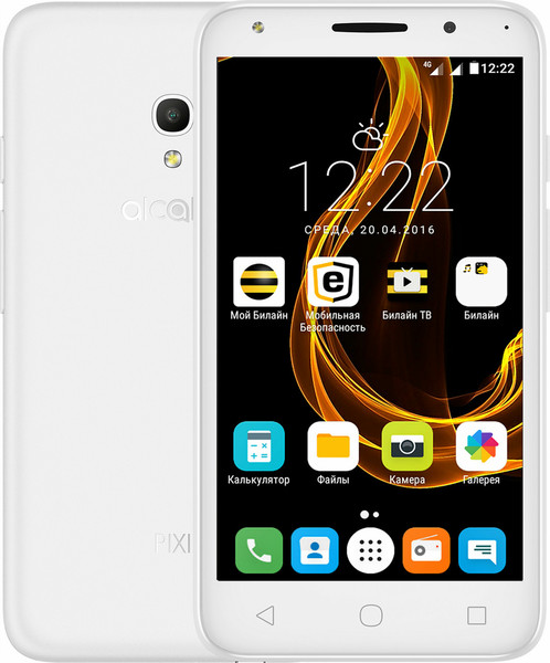 Alcatel PIXI 4 (5) Две SIM-карты 4G 8ГБ Белый смартфон