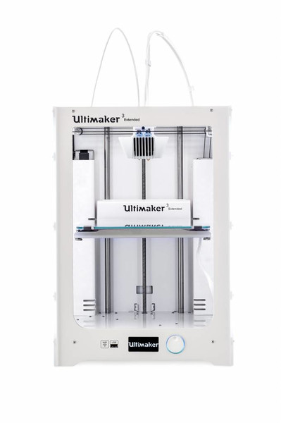 Ultimaker 3 Extended Fused Filament Fabrication (FFF) Wi-Fi White 3D printer