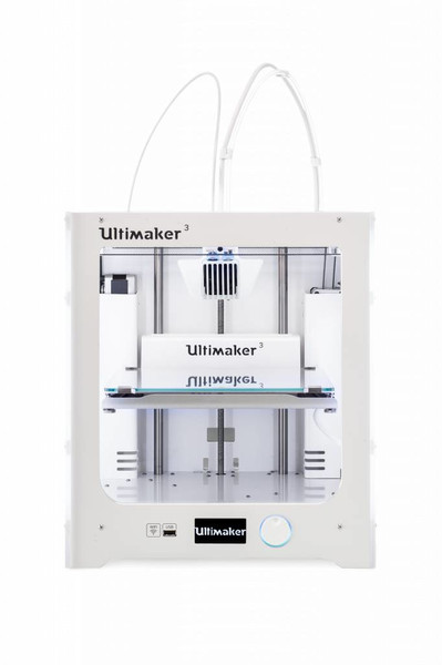 Ultimaker 3 Fused Filament Fabrication (FFF) Wi-Fi White 3D printer
