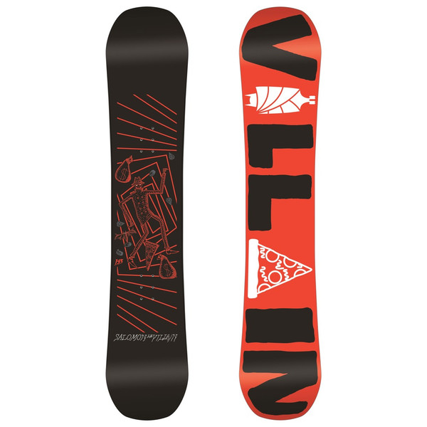 Salomon L39034600 138cm Unisex Flach Schwarz, Rot Snowboard