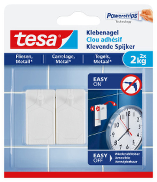 TESA 77762-00000 Rectangle White self-adhesive label