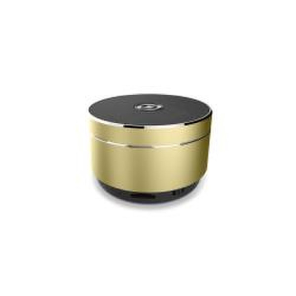 Celly SPEAKERALUGD Stereo 3W Zylinder Gold Tragbarer Lautsprecher