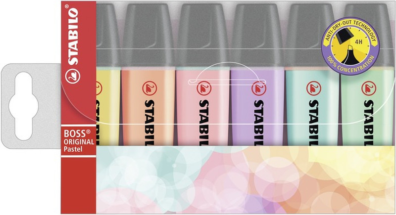 Stabilo BOSS ORIGINAL Chisel tip Peach 6pc(s) marker