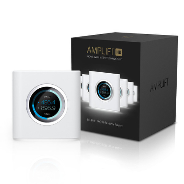 Ubiquiti Networks AmpliFI HD Mesh Router Dual-band (2.4 GHz / 5 GHz) Gigabit Ethernet White wireless router