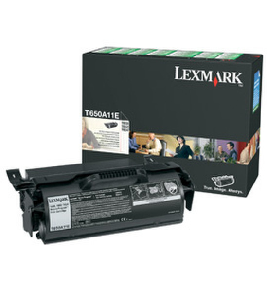 Lexmark T650A11E Картридж 7000страниц Черный тонер и картридж для лазерного принтера