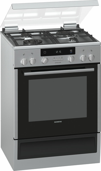 Siemens HX74U538N Отдельностоящий Gas hob A Нержавеющая сталь кухонная плита