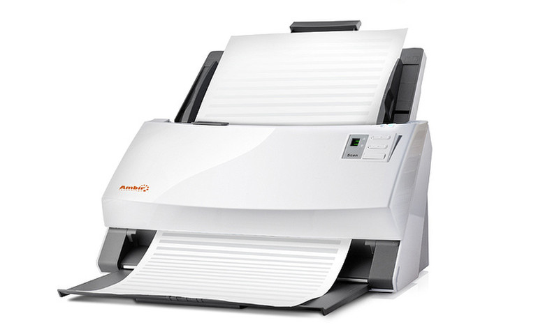 Ambir Technology DS960-ATH ADF 600 x 600dpi A4 Серый, Белый сканер