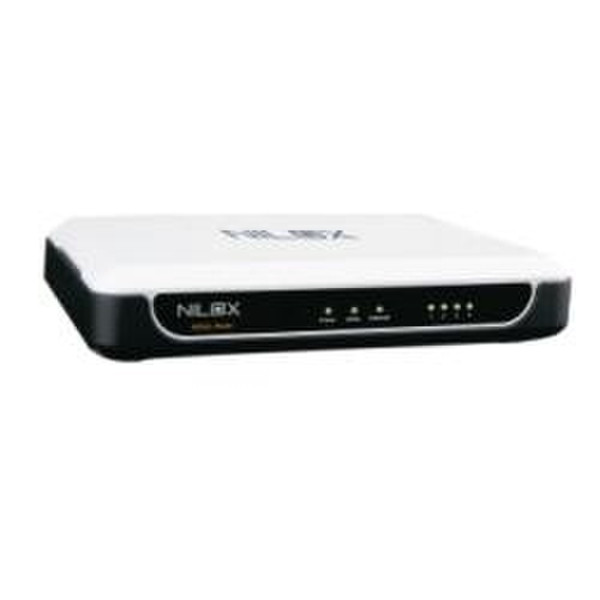Nilox 16NX081412001 ADSL Black,White wired router
