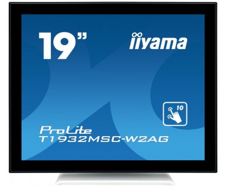iiyama ProLite T1932MSC-W2AG 19Zoll 1280 x 1024Pixel Multi-touch Schwarz, Weiß Touchscreen-Monitor