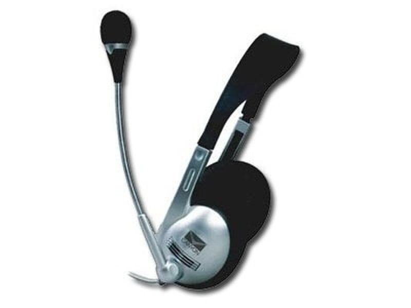 Canyon VOIP Headset with Microphone Standard Binaural Silver headset