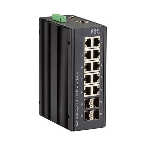 Black Box LIG1014A Managed Gigabit Ethernet (10/100/1000) Black network switch