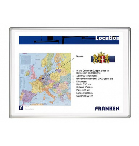 Franken PRO Plus Emaille Magnetisch Whiteboard