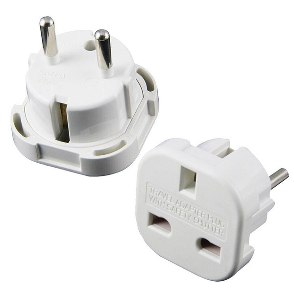 Synergy 21 S21-LED-000995 Type F (Schuko) Type D (UK) White power plug adapter