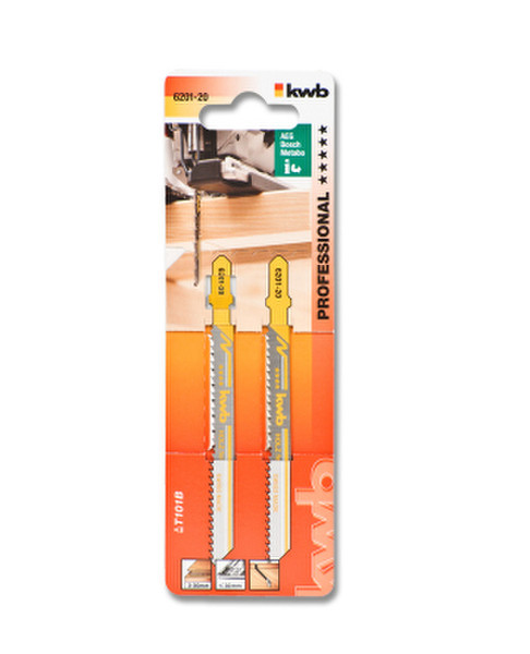 kwb 620120 Jigsaw blade Bimetallisch 2Stück(e) Sägeblatt für Stichsägen, Laubsägen & elektrische Sägen