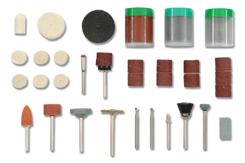 kwb 510900 Metal,Wood Accessory set rotary tool grinding/sanding supply