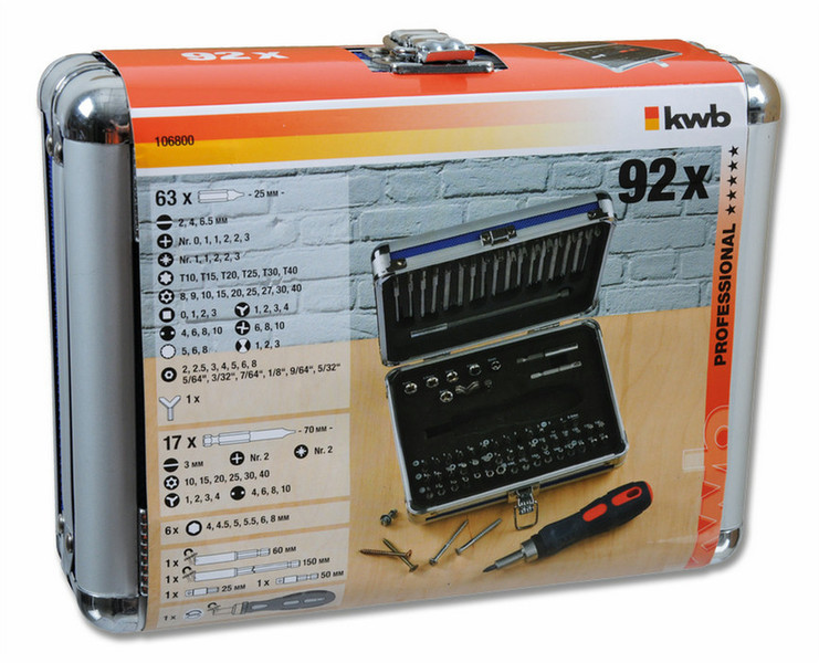 kwb 106800 63pc(s) screwdriver bit
