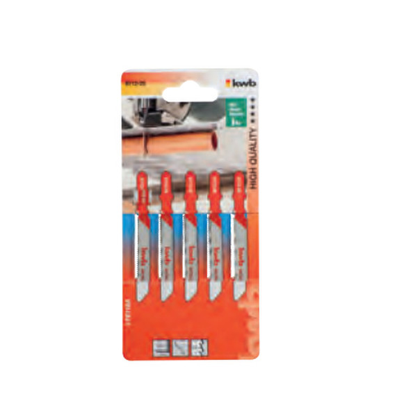 kwb 611325 Jigsaw blade High-Speed Steel (HSS) 5pc(s) jigsaw/scroll saw/sabre saw blade