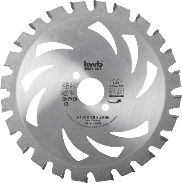 kwb 581938 135mm 1pc(s) circular saw blade