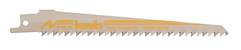 kwb 576600 Sabre saw blade Hartstahl (HCS) 2Stück(e) Sägeblatt für Stichsägen, Laubsägen & elektrische Sägen