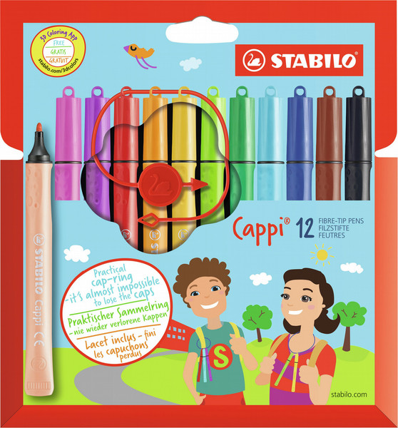 Stabilo Cappi Multicolour 12pc(s) felt pen