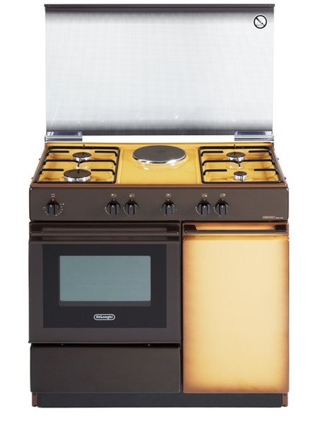DeLonghi SEK 8541 N Отдельностоящий Combi hob B Коричневый, Желтый кухонная плита