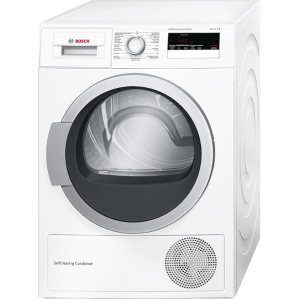 Bosch Serie 4 WTM85262FG Отдельностоящий Фронтальная загрузка 8кг A++ Белый сушилка для белья