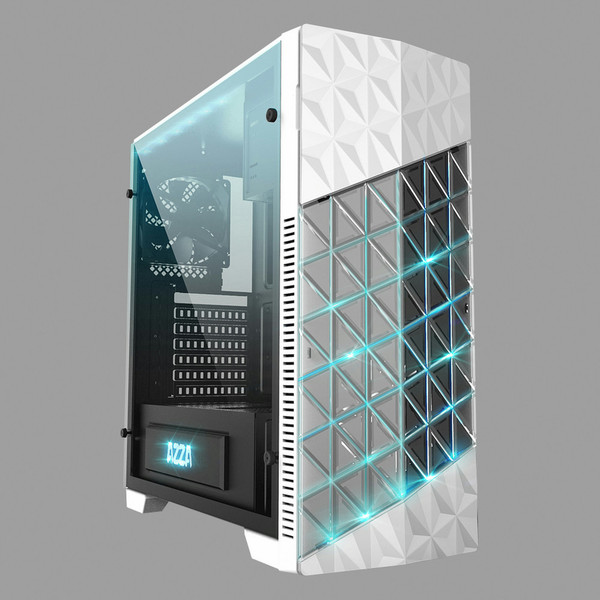 Azza Onyx 260 Midi-Tower Black,White computer case