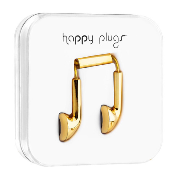 Happy Plugs Earbud 18 Carat Gold