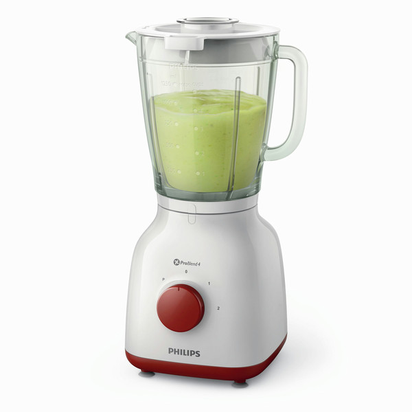 Philips Daily Collection HR2146/00 Tabletop blender 1.25L 500W Red,White blender