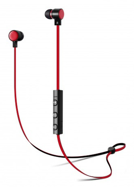 Connect IT CI-650 Стереофонический Вкладыши Черный, Красный гарнитура мобильного устройства