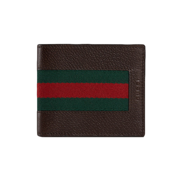 Gucci Web leather wallet