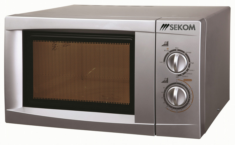 Sekom SM823ECI-S Микроволновая печь с грилем Настольный 23л 800Вт Cеребряный микроволновая печь