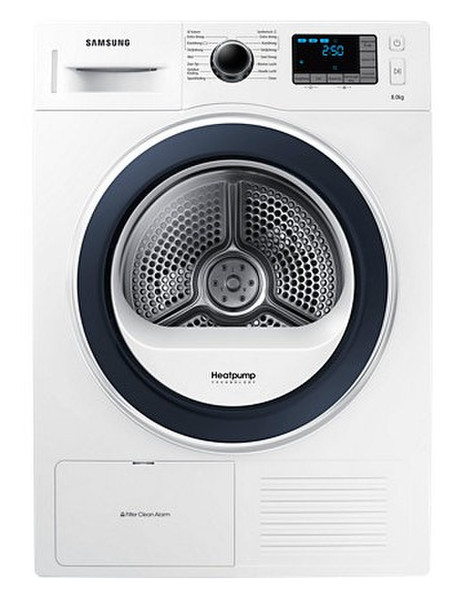 Samsung DV80F5EMHGW Freestanding Front-load 8kg A++ White tumble dryer