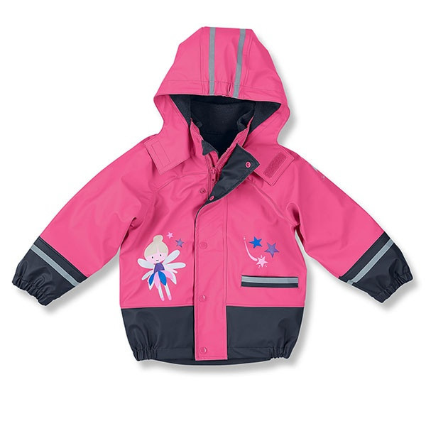 Sterntaler 5651612_744_74 Девочка Куртка Полиэстер Черный, Розовый дождевик для малыша