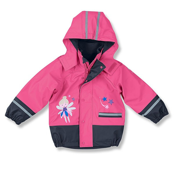 Sterntaler 5651612_744_74 Girl Jacket Polyester Black,Pink baby raincoat