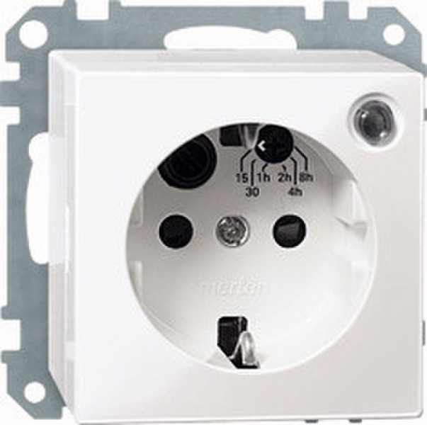 Merten 501119 Type F (Schuko) White outlet box
