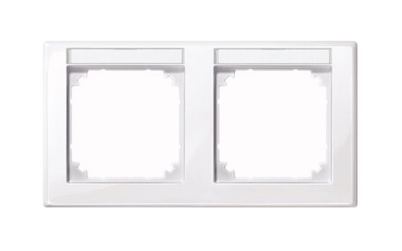 Merten 471225 White switch plate/outlet cover