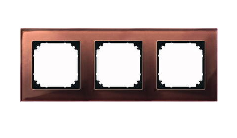 Merten 489315 Brown switch plate/outlet cover