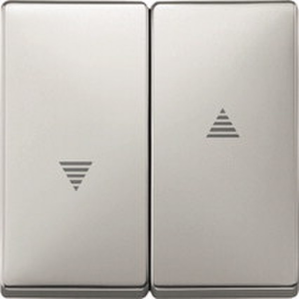 Merten 411546 Metallic,Stainless steel light switch